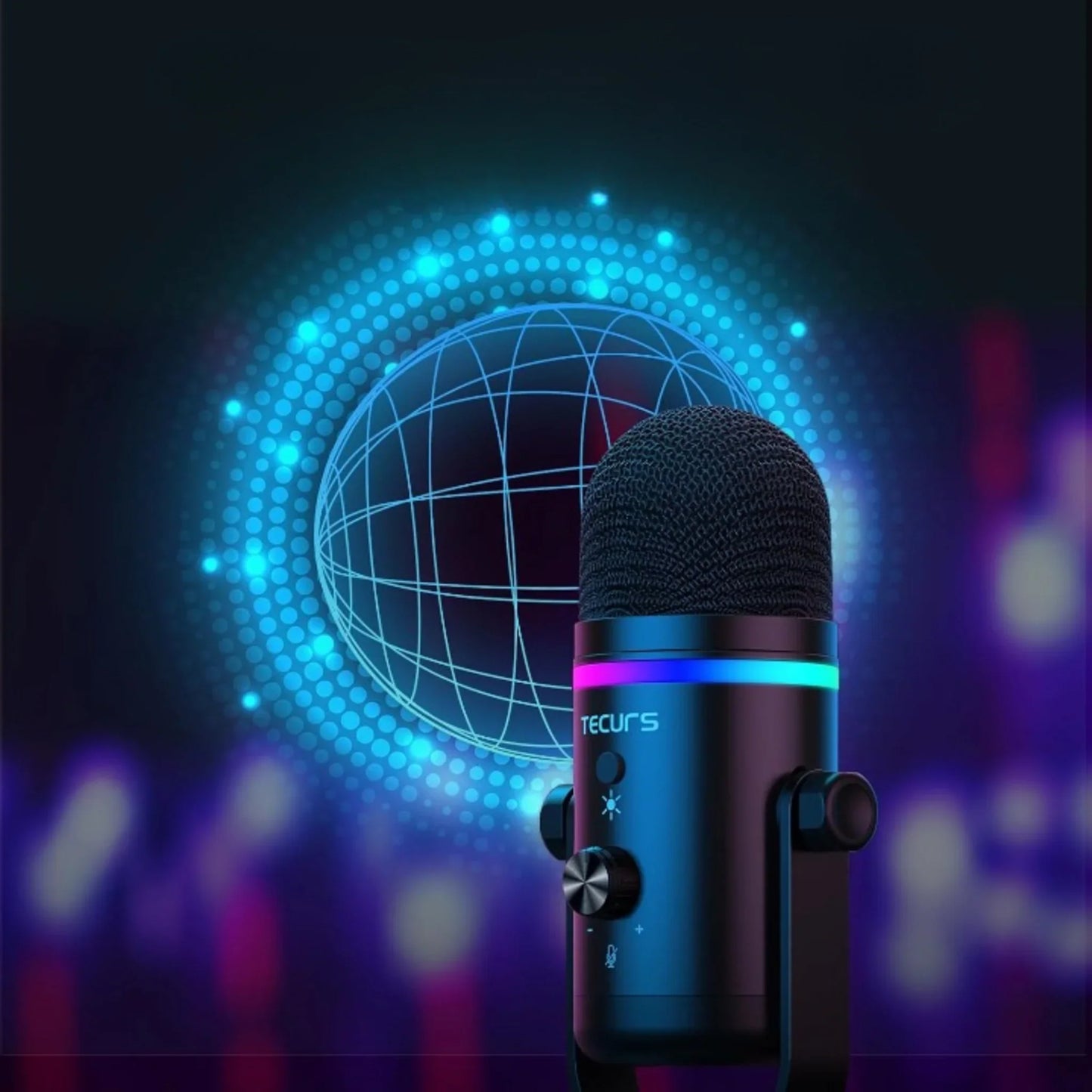 Tecurs Microfono RGB PC – Gaming & Podcast