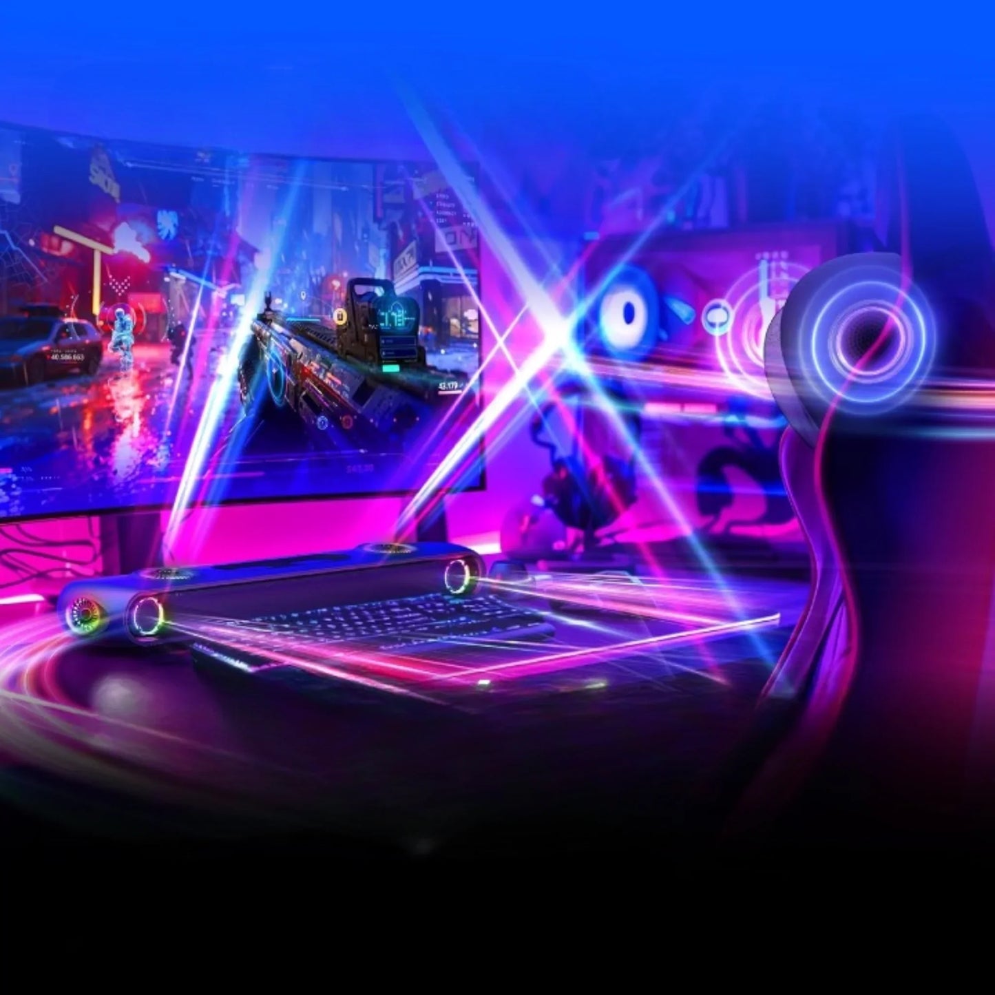 OXS Thunder Pro+ Soundbar Gaming 7.1.2 Dolby Atmos