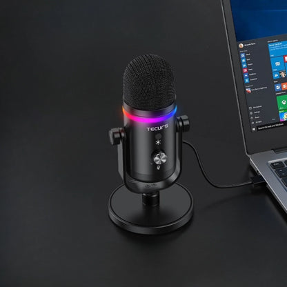 Tecurs RGB PC Microphone – Gaming &amp; Podcast