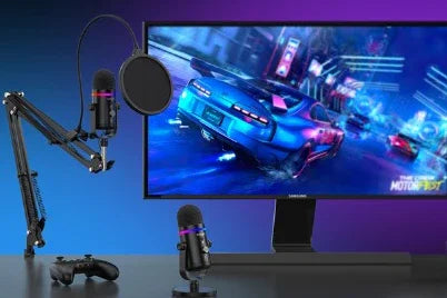 Tecurs RGB PC Microphone – Gaming &amp; Podcast